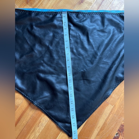 3/$25 Dynamite Pleather Triangle Scarf GUC - Picture 6 of 6